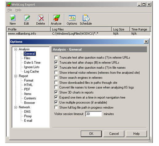Weblog Expert服务器日志分析工具